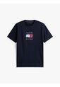 Camiseta Azul De Punto Con Logo Gráfico Tommy Hilfiger de Tommy Hilfiger
