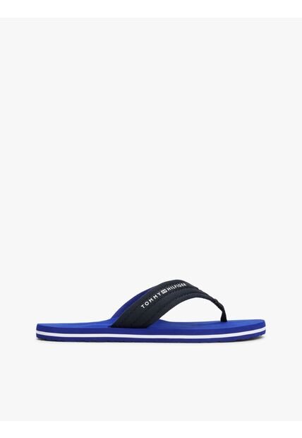 Sandalias Azul De Tela Trenzada Con Logo Tommy Hilfiger