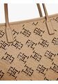 Bolso Beige Tote City Con Monograma TH Tommy Hilfiger de Tommy Hilfiger