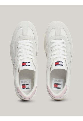 Tenis Rosa The Greenwich De Cuero Con Logo Tommy Hilfiger