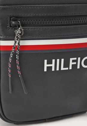 Bolso Manos Libres Negro-Blanco-Rojo Tommy Hilfiger