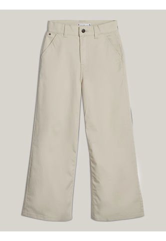 Pantalón Niña Beige Chino Essential Con Pierna Ancha Tommy Hilfiger Tommy Hilfiger