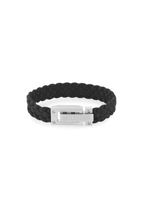 Pulsera Tommy Hilfiger De Piel Negro