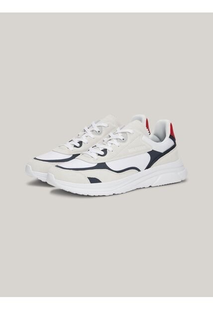 Tenis Blanco De Running De Ante Color Block Tommy Hilfiger