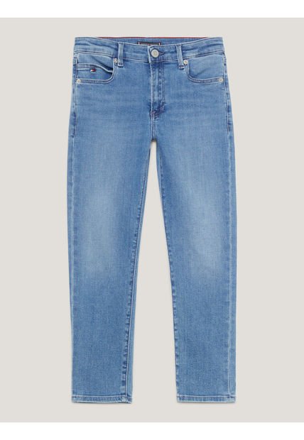 Jeans Azul Modern De Pierna Recta Para Niño Tommy Hilfiger