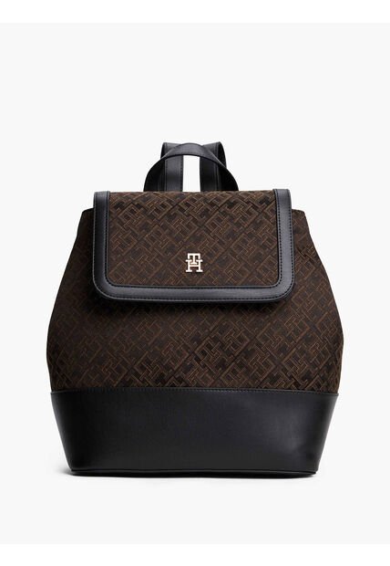 Bolso Negro Im Latam Jacquard Tommy Hilfiger