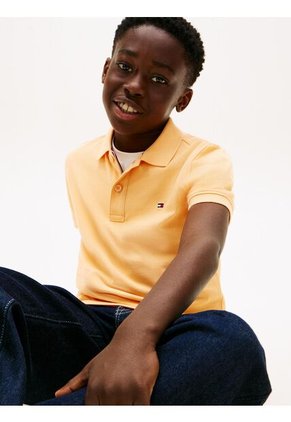 Polo Amarillo Con Logo Y Corte Regular Essential Tommy Hilfiger