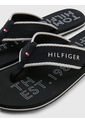 Sandalias De Tejido Trenzado Con Logo Hombre Negro Tommy Hilfiger de Tommy Hilfiger