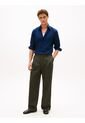 Camisa Azul Twill De Corte Regular Con Cuello Flexible Tommy Hilfiger de Tommy Hilfiger
