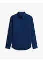 Camisa Azul Twill De Corte Regular Con Cuello Flexible Tommy Hilfiger de Tommy Hilfiger