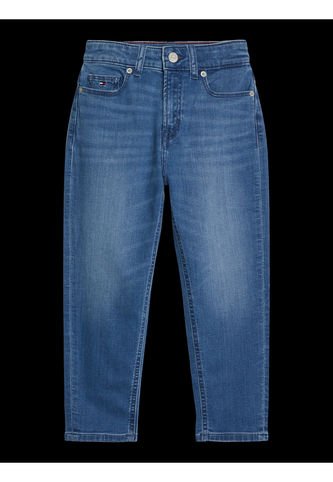 Jeans Azul Niña De Pierna Cónica Con Lavado Ligero Tommy Hilfiger Tommy Hilfiger