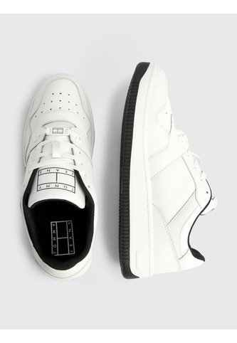 Tenis Retro Cuero Con Logo Mujer Blanco Tommy Hilfiger Tommy Hilfiger