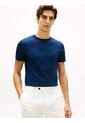 Camiseta Azul De Tejido Interlock Con Corte Slim Tommy Hilfiger de Tommy Hilfiger