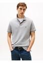 Polo Gris De Punto Interlock De Corte Regular Tommy Hilfiger de Tommy Hilfiger