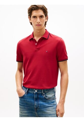 Polo Rojo De Piqué Con Corte Regular Tommy Hilfiger Tommy Hilfiger