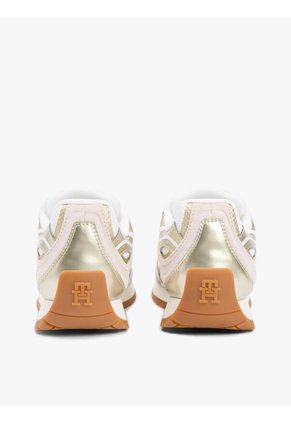 Tenis Dorado Metalizadas Con Texturas Tommy Hilfiger