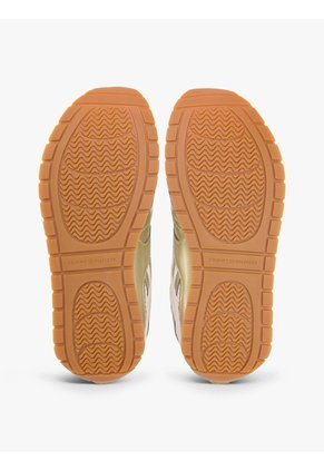 Tenis Dorado Metalizadas Con Texturas Tommy Hilfiger