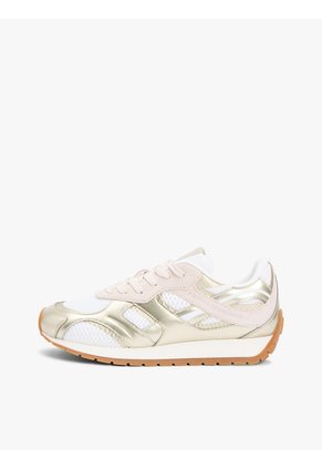 Tenis Dorado Metalizadas Con Texturas Tommy Hilfiger