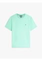Camiseta Celeste De Cuello Redondo Con Logo Bordado Tommy Hilfiger de Tommy Hilfiger