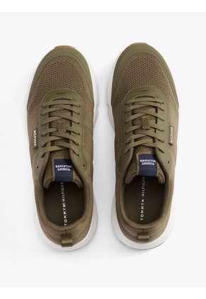 Tenis Verde Dentadas De Running De Punto Tommy Hilfiger
