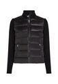 Chaqueta Negra Acolchada De Cuello Alto Con Cierre De Cremallera Tommy Hilfiger de Tommy Hilfiger