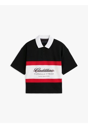 Polo Negro Holgado TH X Cadillac Formula 1® Team Tommy Hilfiger