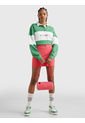 Camiseta De Rugby Verde Con Logo Bordado Para Mujer Tommy Jeans de Tommy Hilfiger