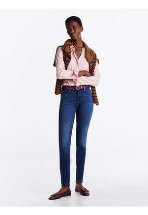 Jeans Azul Como Ceñidos De Talle Medio Tommy Hilfiger