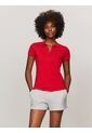 Polo Rojo De Corte Slim Con Logo Tommy Hilfiger de Tommy Hilfiger