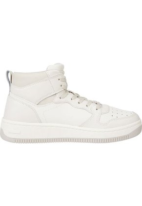 Tenis De Baloncesto Retro Cuero Mujer Blanco Tommy Hilfiger