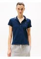 Polo Azul De Corte Slim Con Logo A Contraste Tommy Hilfiger de Tommy Hilfiger