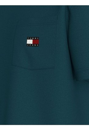 Camiseta Verde De Corte Regular Con Bolsillo Tommy Jeans