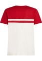 Camiseta Roja Color Block Con Monotipo Hilfiger Tommy Hilfiger de Tommy Hilfiger