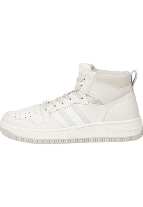 Tenis De Baloncesto Retro Cuero Mujer Blanco Tommy Hilfiger