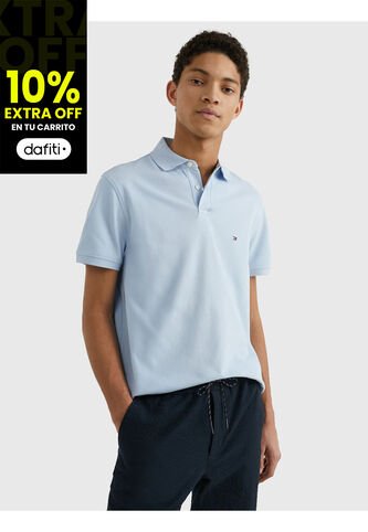 Polo Para Hombre Celeste Tommy Hilfiger Tommy Hilfiger