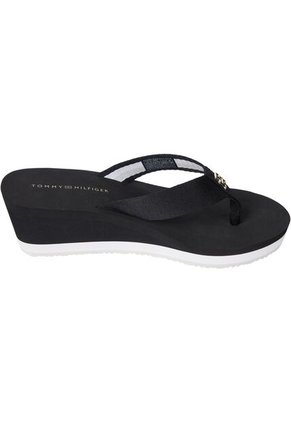 Sandalias Negro Con Logo Para Playa Tommy Hilfiger