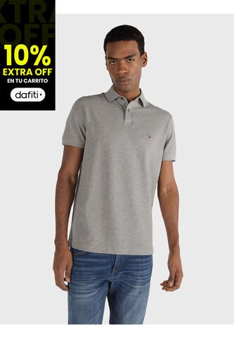 Polo Gris Clasica Para Hombre Tommy Hilfiger Tommy Hilfiger