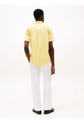 Camisa Amarilla Poplin Solida Tommy Hilfiger