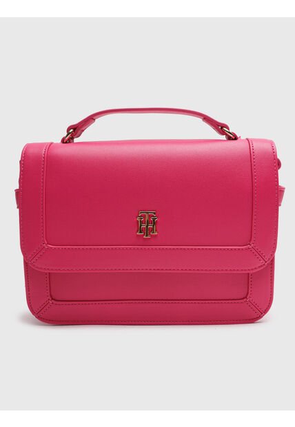 Bolso Rosa Cruzado Con Solapa Tommy Hilfiger
