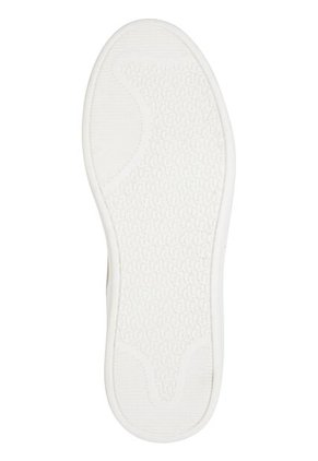 Tenis Beige De Cuero Con Monograma TH Tommy Hilfiger