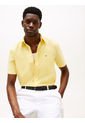 Camisa Amarilla Poplin Solida Tommy Hilfiger de Tommy Hilfiger