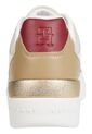 Tenis Beige De Cuero Con Monograma TH Tommy Hilfiger de Tommy Hilfiger