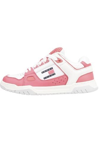 Tenis Estilo Skater Con Texturas Mixtas Mujer Rosa Tommy Hilfiger Tommy Hilfiger