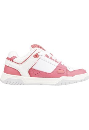 Tenis Estilo Skater Con Texturas Mixtas Mujer Rosa Tommy Hilfiger