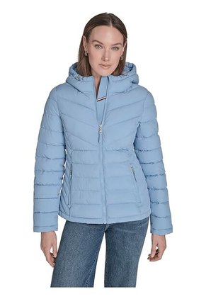 Chaqueta Azul Claro Ligera Acolchada Tommy Hilfiger