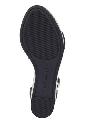 Alpargatas Negro Con Monograma Tommy Hilfiger