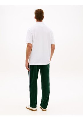 Polo Blanco Archive Crest Con Logo Tommy Hilfiger