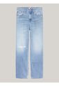 Jeans Azul Betsy De Talle Medio Con Pierna Ancha Desgastados Tommy Jeans de Tommy Hilfiger
