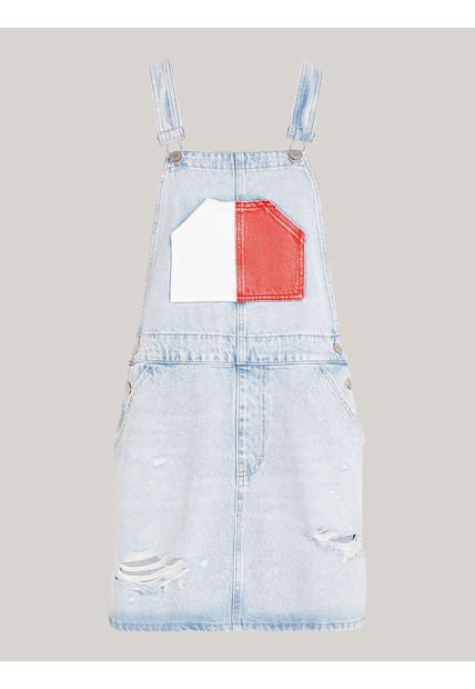 Overol Azul Denim Archive Color Block Tommy Jeans