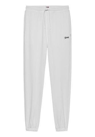 Jogger Blanco Relaxed Con Inscripción Tommy Jeans Tommy Hilfiger